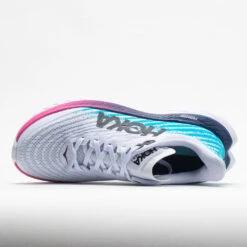 HOKA Mach 5 Women's White/Scuba Blue -Shoe Haven Shop 048542 2
