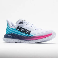 HOKA Mach 5 Women's White/Scuba Blue -Shoe Haven Shop 048542 5