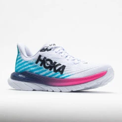 HOKA Mach 5 Men's White/Scuba Blue -Shoe Haven Shop 048548 5