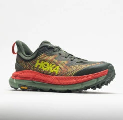 HOKA Mafate Speed 4 Men's Thyme/Fiesta -Shoe Haven Shop 048635 5