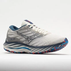 Mizuno Wave Rider 26 Mesh Women's Snow White/Silver -Shoe Haven Shop 048805 5