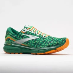 Brooks Ghost 15 Men's Run Lucky Green/White/Orange -Shoe Haven Shop 049535 5