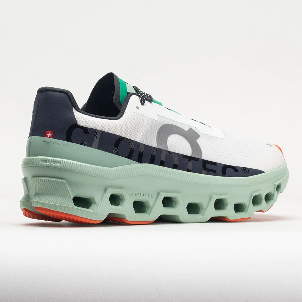 On Running On Cloudmonster Men's Undyed White/Creek 6 On Running On Cloudmonster Men's Undyed White/Creek - Image 6