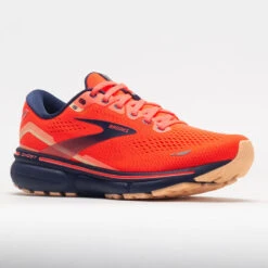 Brooks Ghost 15 Women's Coral/Navy/Peach -Shoe Haven Shop 049858 5