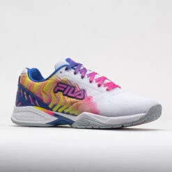 Fila Volley Zone PBF Women's White/Knockout Pink/Mazarine Blue -Shoe Haven Shop 370107 5