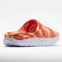 HOKA Ora Recovery Slide Swirl Unisex Yellow Pear/Fiesta -Shoe Haven Shop 570558 6