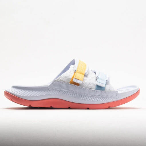 HOKA Ora Luxe Unisex White/Camellia -Shoe Haven Shop 570579 3