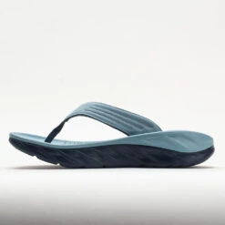 HOKA Ora Recovery Flip Men's Stone Blue/Outer Space -Shoe Haven Shop 570604 1