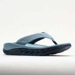 HOKA Ora Recovery Flip Men's Stone Blue/Outer Space -Shoe Haven Shop 570604 5