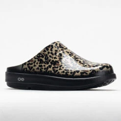 OOFOS OOcloog Limited Women's Black Leopard -Shoe Haven Shop 631219 5