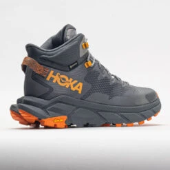 HOKA Trail Code GTX Men's Castlerock/Persimmon Orange -Shoe Haven Shop 631237 6